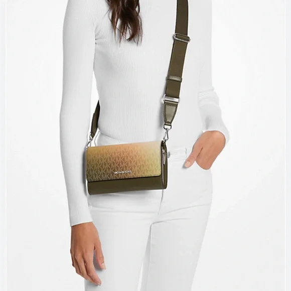 Michael Kors Gradient Olive and Gold Crossbody - Picture 2 of 16